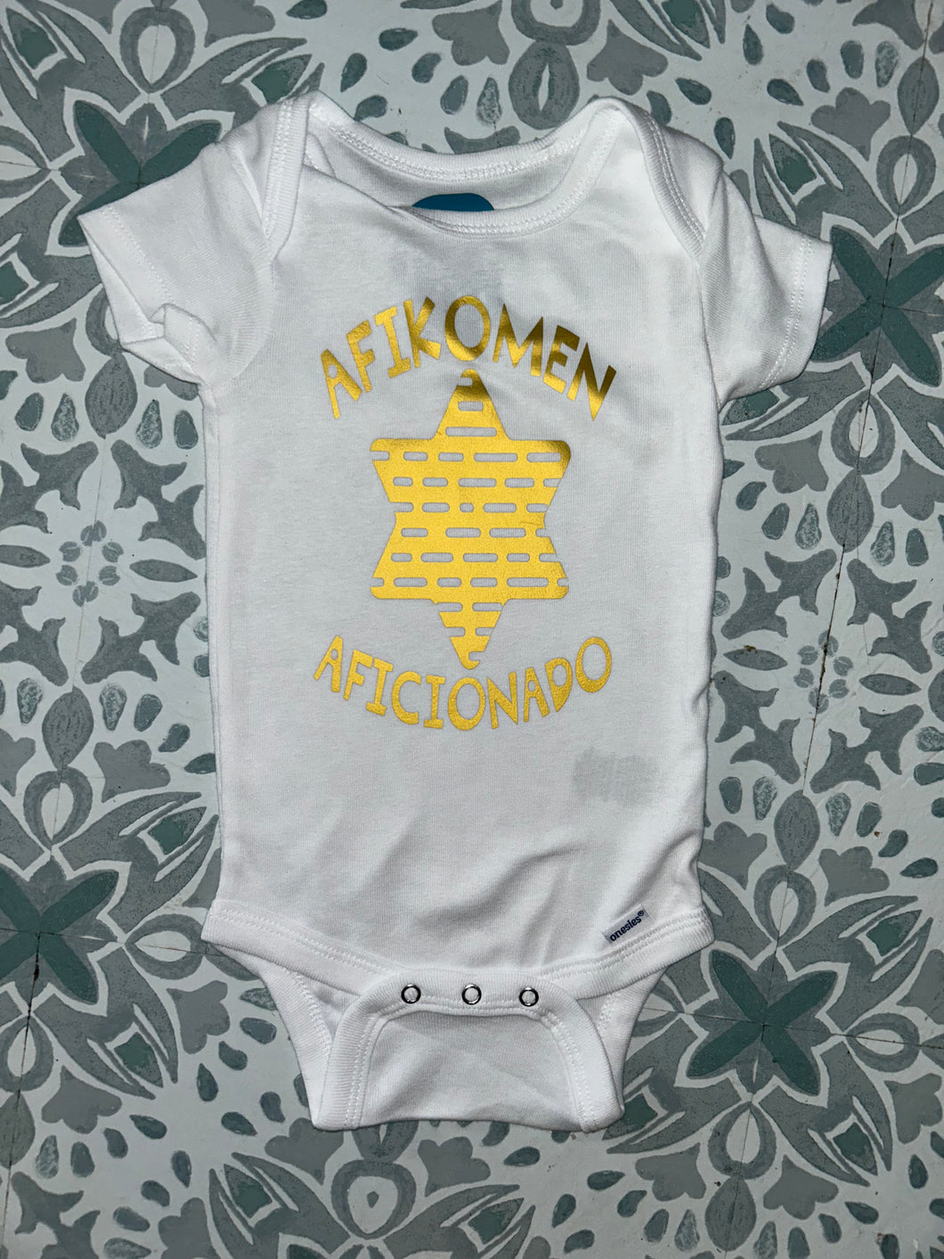 Afikomen Aficionado Passover Onesie